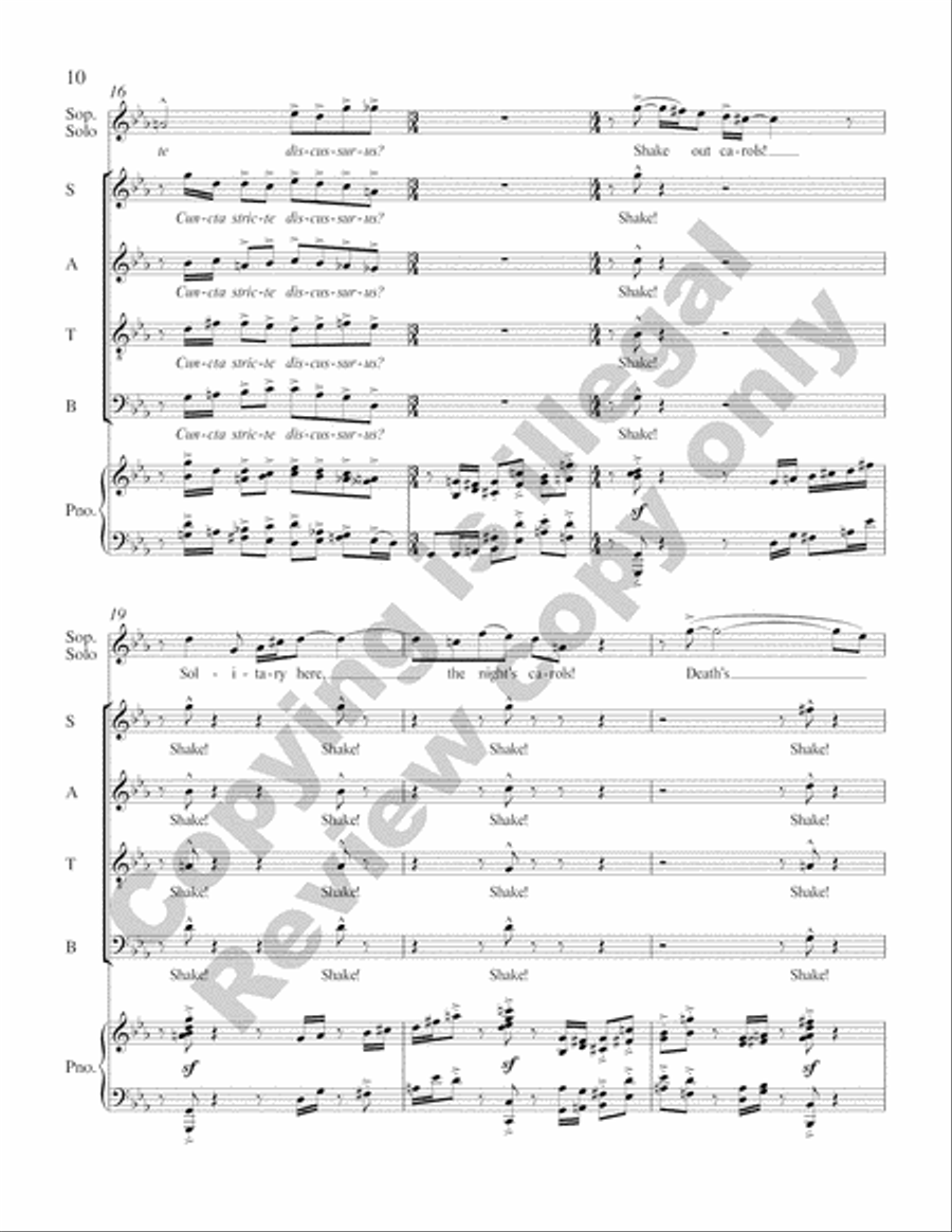 A Walt Whitman Requiem 4-Part scores gallery preview page 26