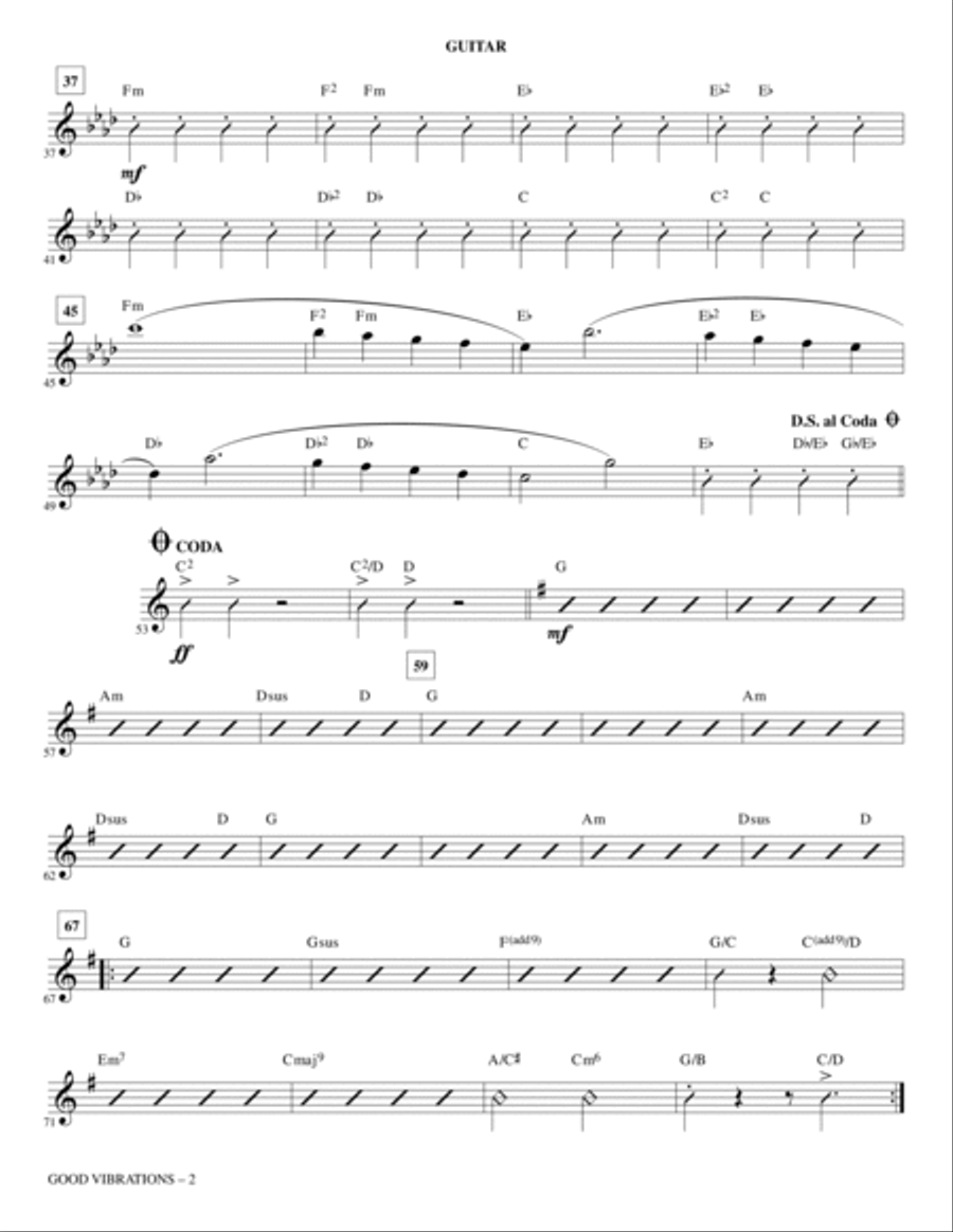 Good Vibrations - Guitar Choir scores gallery preview page 2