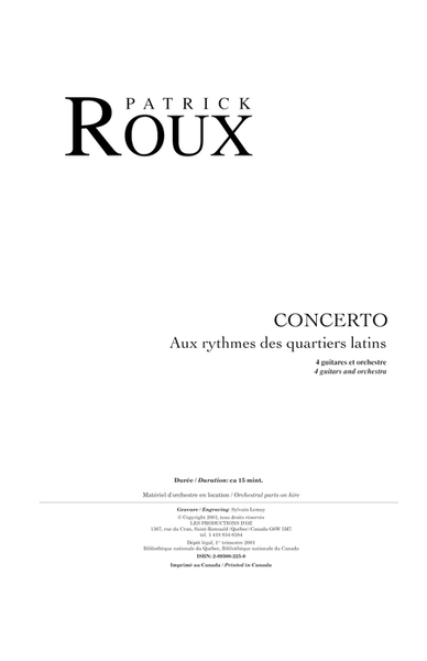 Concerto - Aux rythmes des quartiers latins
