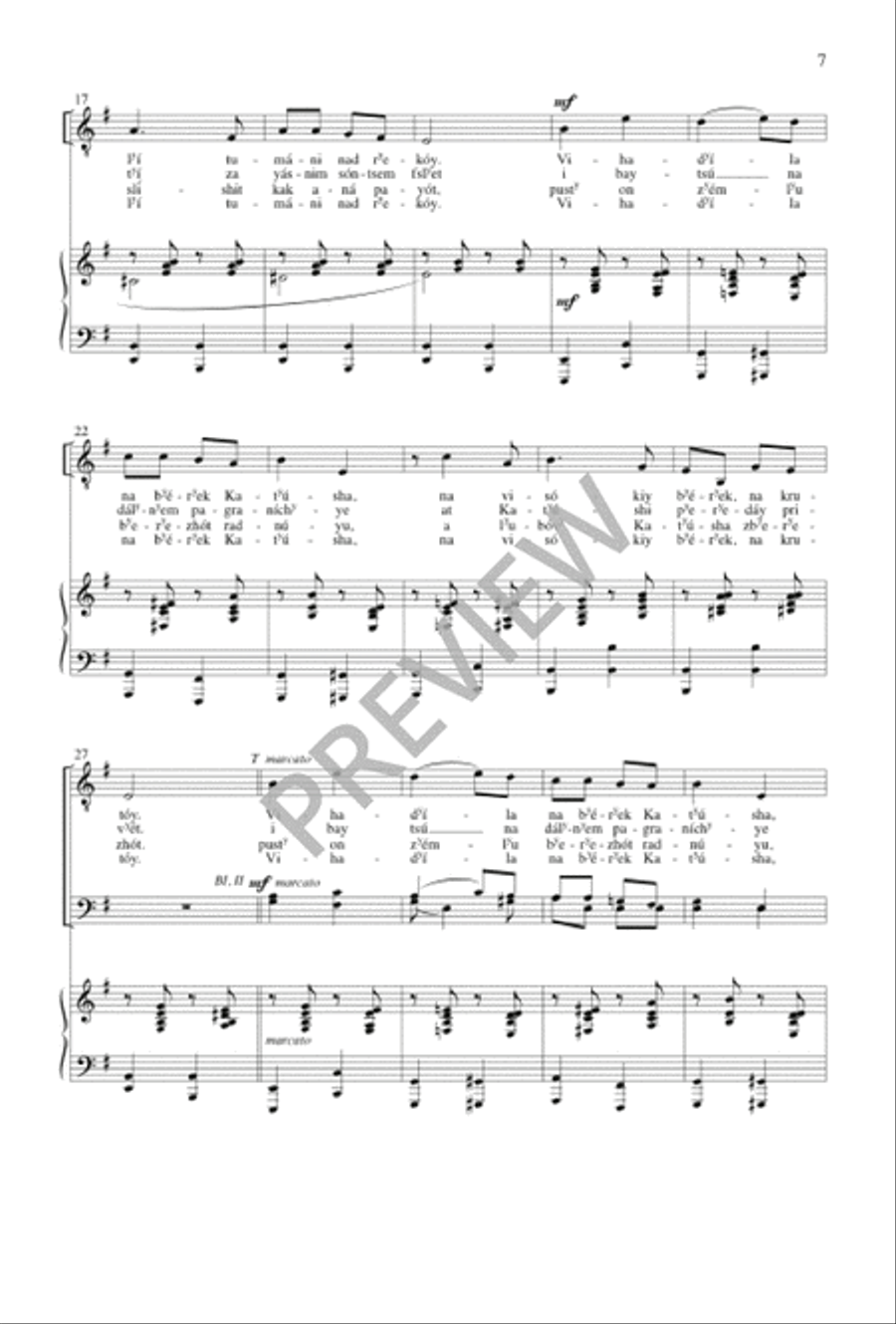 Katyusha 3-Part scores gallery preview page 8