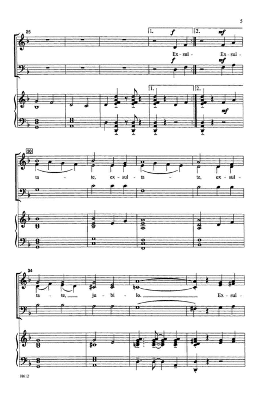 Exsultate Cantamos Festivo 3-Part scores gallery preview page 4
