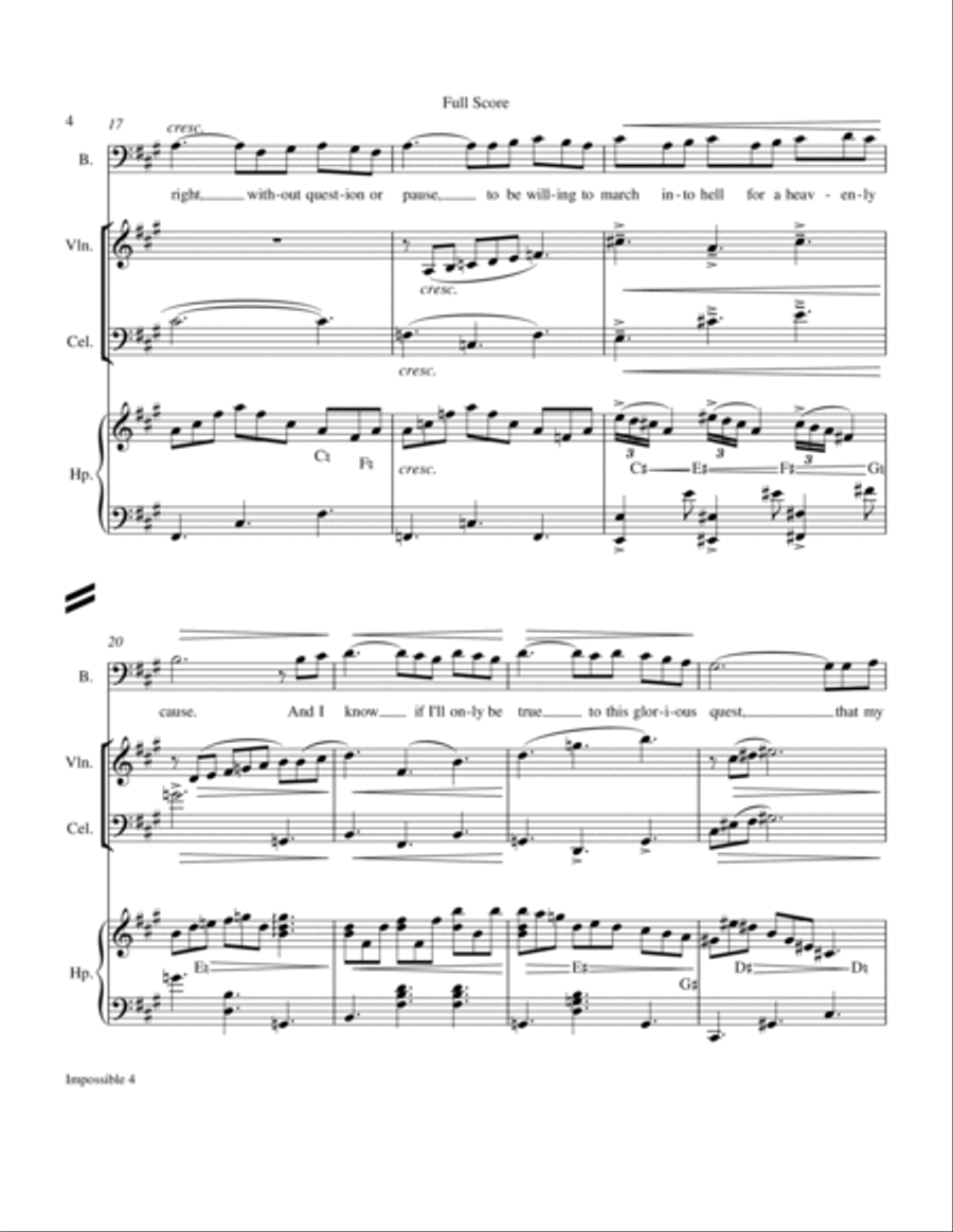 The Impossible Dream Large Ensemble scores gallery preview page 4