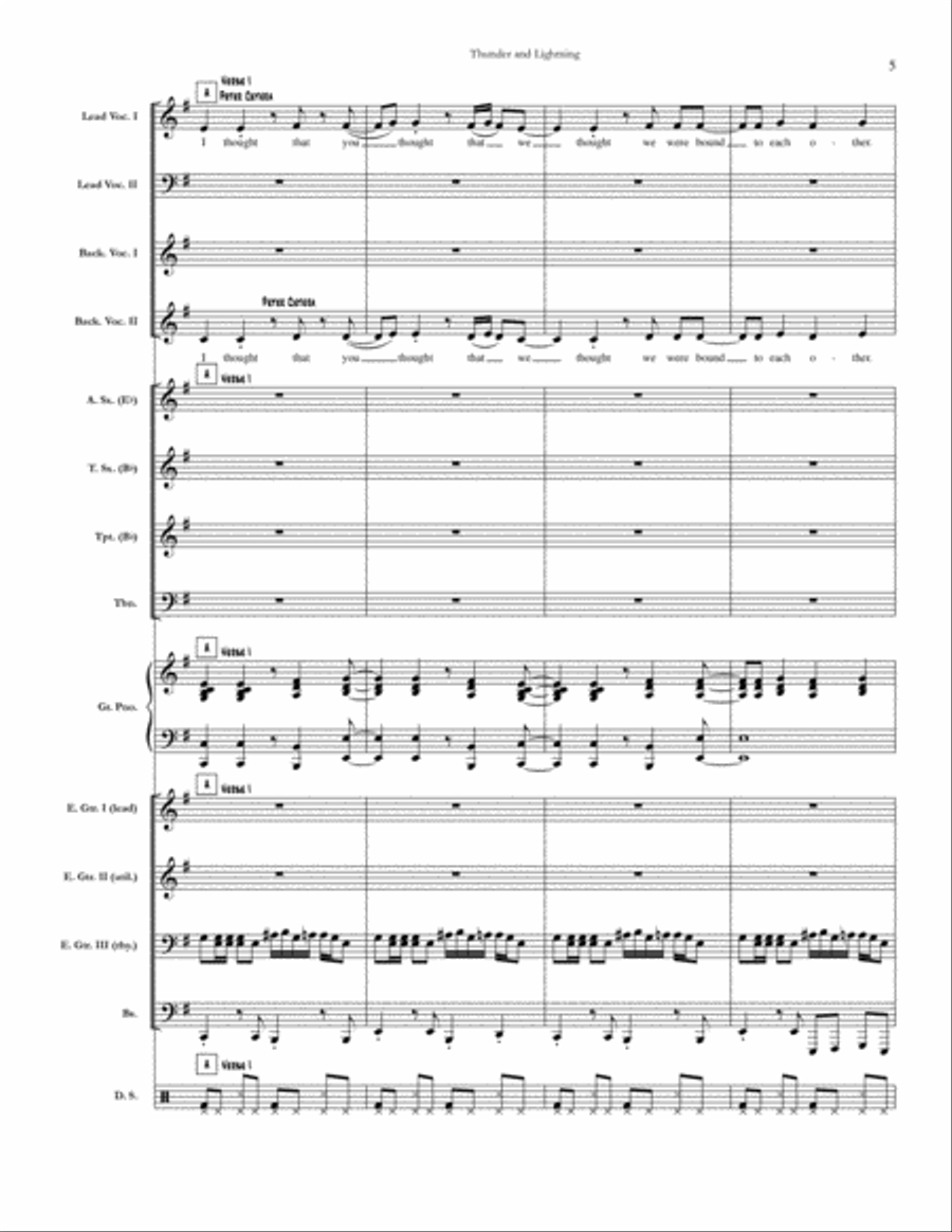Thunder And Lightning Small Ensemble scores gallery preview page 5