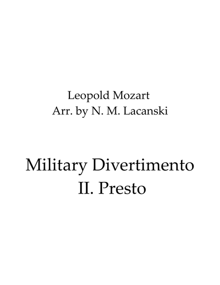 Military Divertimento II. Presto image number null