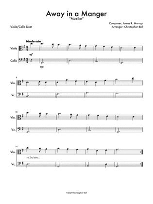 Away In A Manger (Mueller) - Viola/Cello Duet
