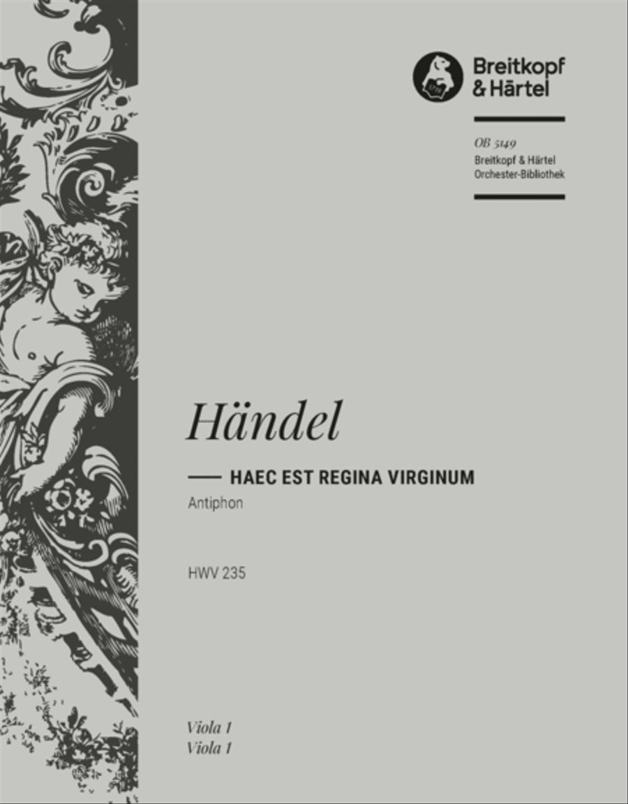 Haec est Regina Virginum HWV 235 Orchestra scores gallery preview page 1