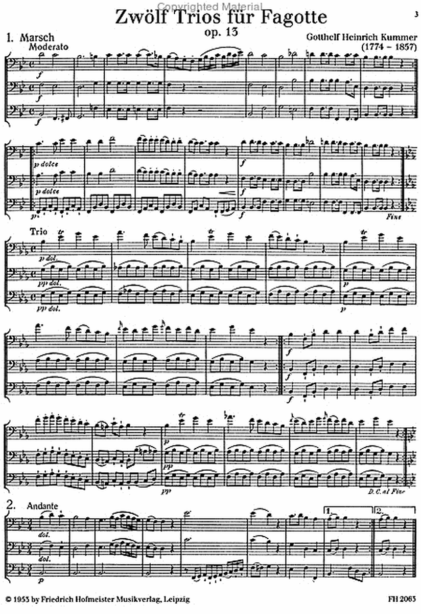 12 Trios, op. 13