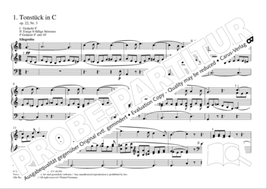 Free Organ Music from the Romantic Period, Vol. III (Freie Orgelmusik der Romantik, Band III) Organ scores gallery preview page 6
