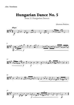 Hungarian Dance No. 5 by Brahms for Alto Trombone Solo