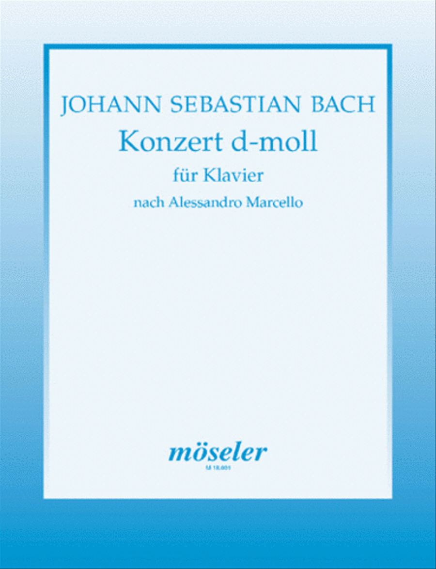 Konzert d-Moll BWV 974 Konzert d-Moll BWV 974 Piano Solo scores gallery preview page 1