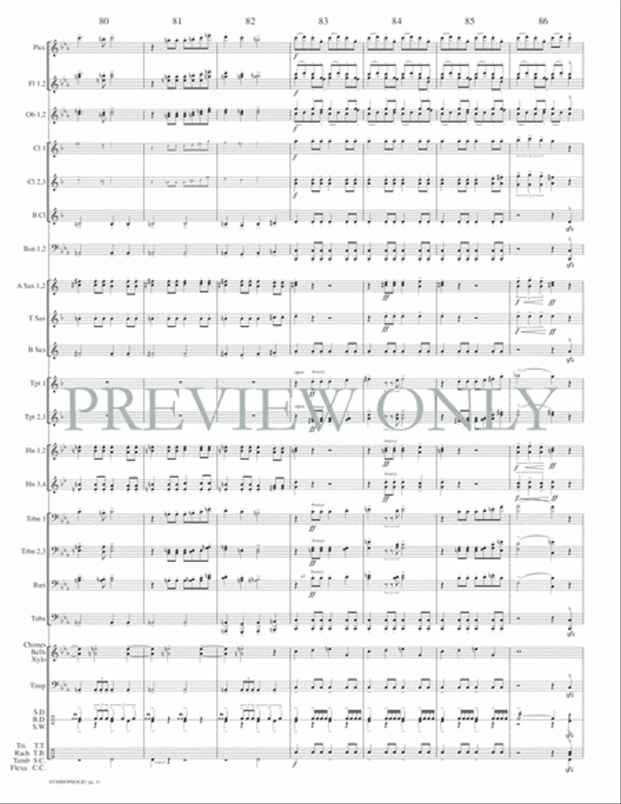 Symbiopholie! Concert Band scores gallery preview page 14