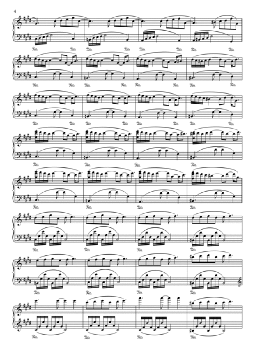 Boris Kosak - ALL THE COLORS OF LOVE - full album score Piano Solo scores gallery preview page 4