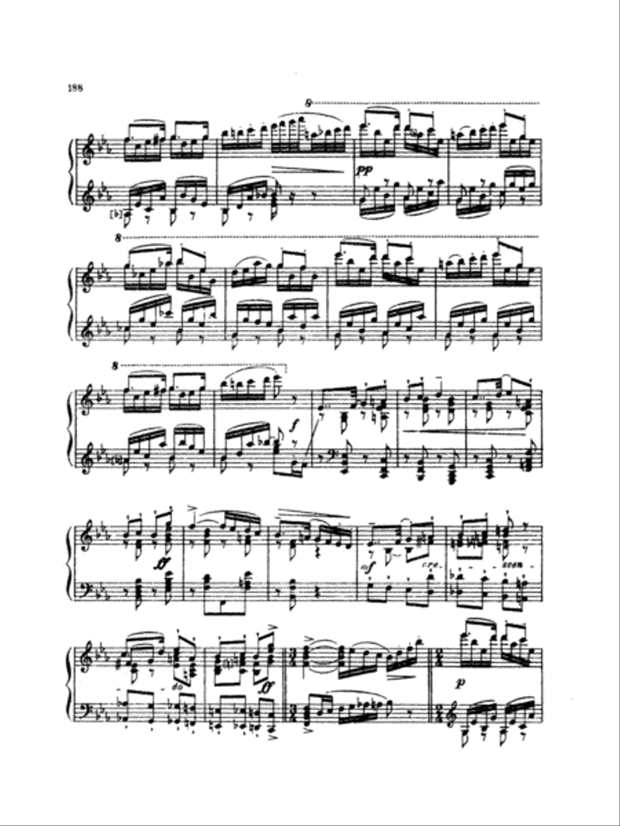 Tchaikovsky: Eighteen Piano Pieces, Op. 72; Aveu Passionne; Valse, Op. 40, No. 9, 1st Version Piano Solo scores gallery preview page 2