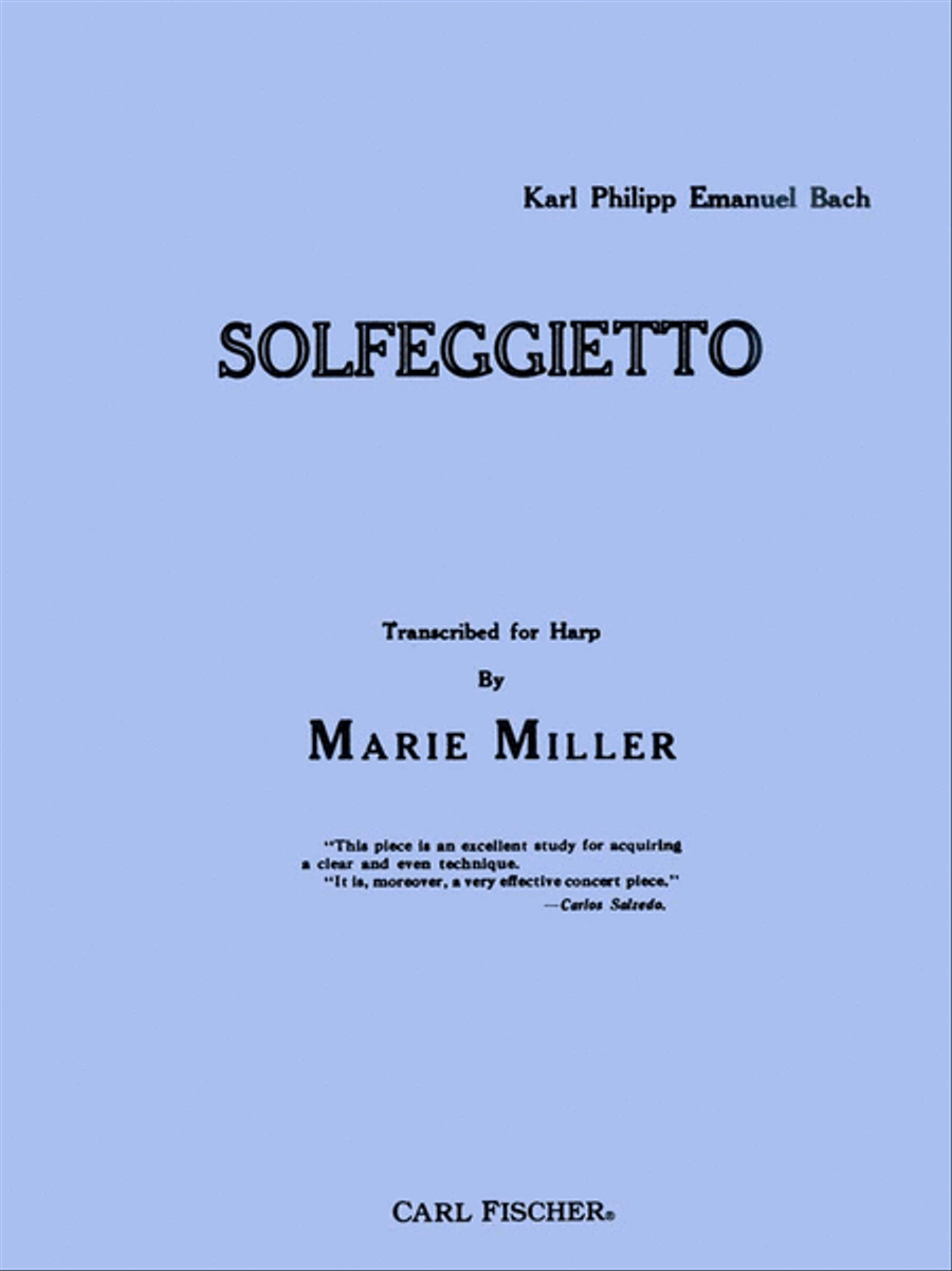 Solfeggietto Solfeggietto Harp scores gallery preview page 1