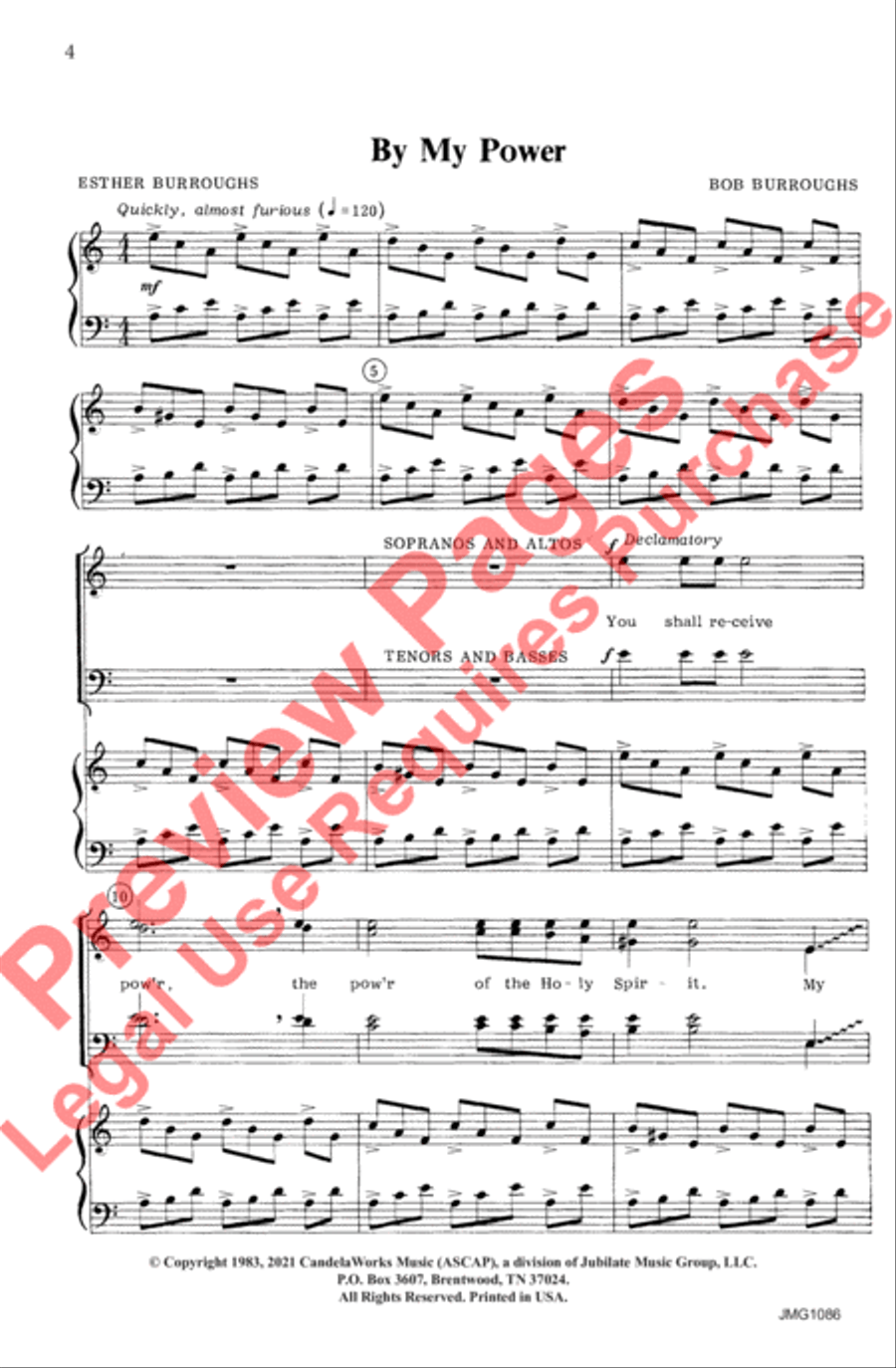 A Call to My People A Call to My People 4-Part scores gallery preview page 5