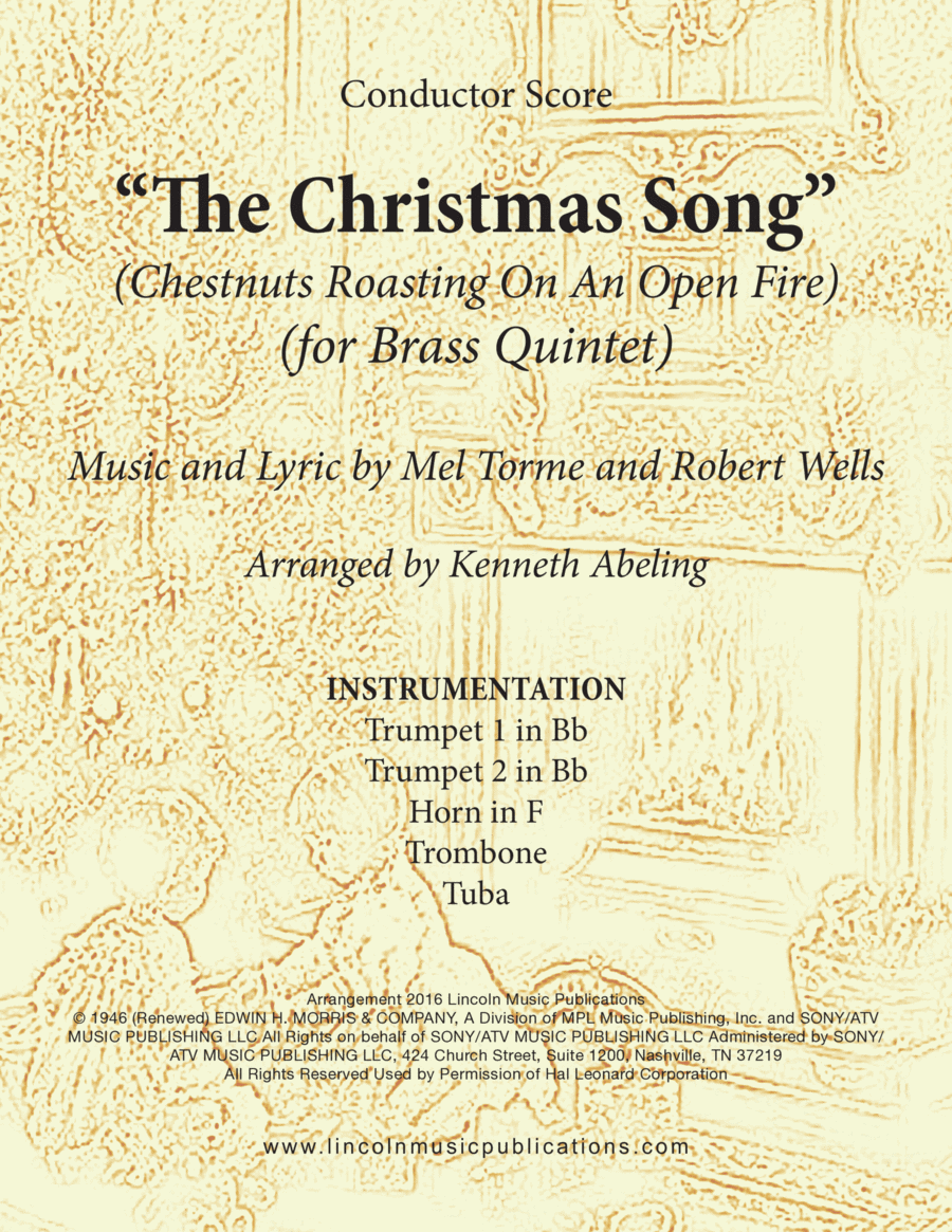The Christmas Song (Chestnuts Roasting On An Open Fire) Horn scores gallery preview page 1