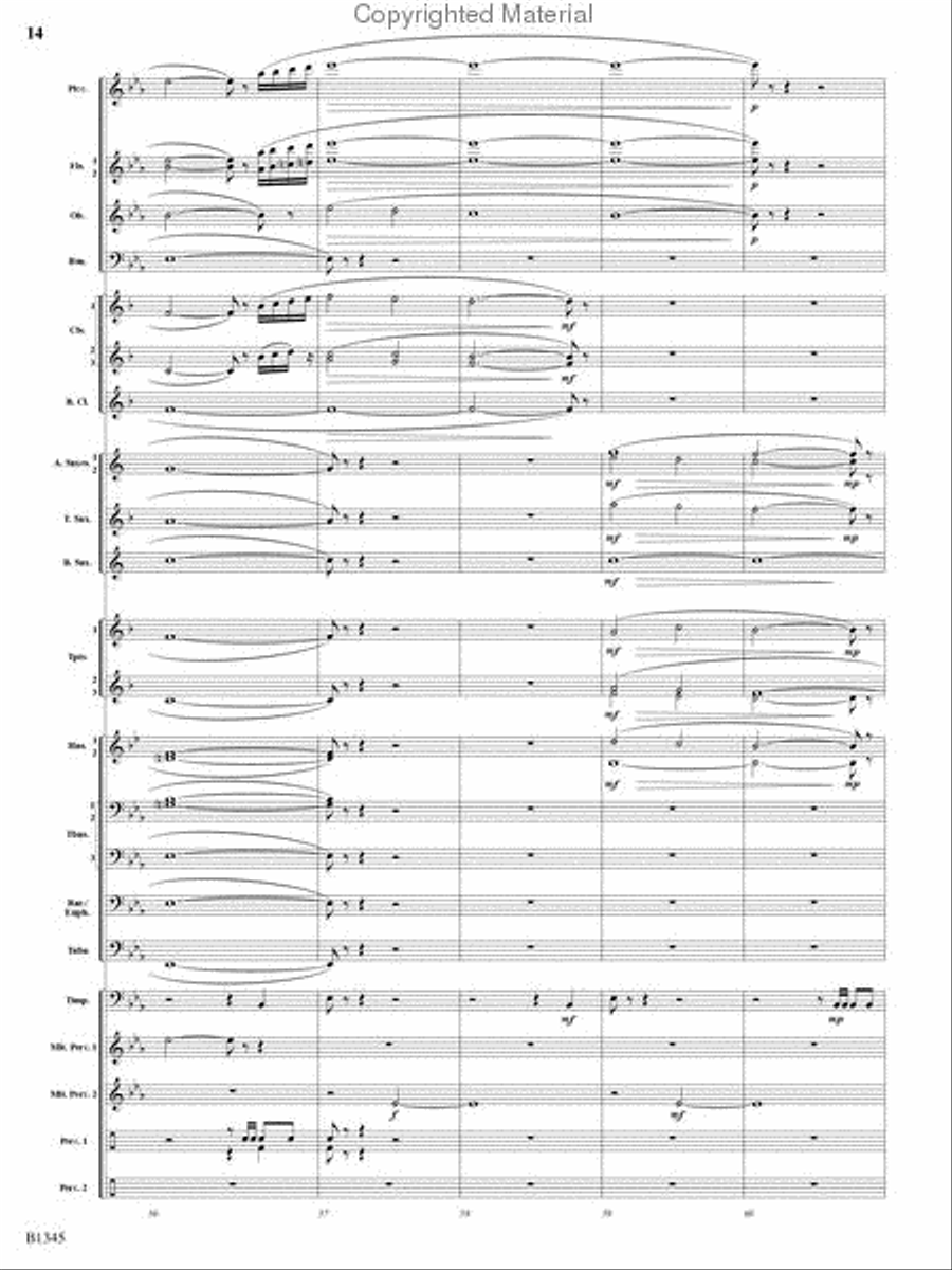 Fanfare and Jubilation Concert Band scores gallery preview page 13