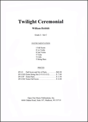 Twilight Ceremonial - Score