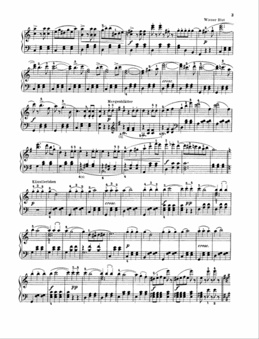 Strauß-Walzer Piano Solo scores gallery preview page 2