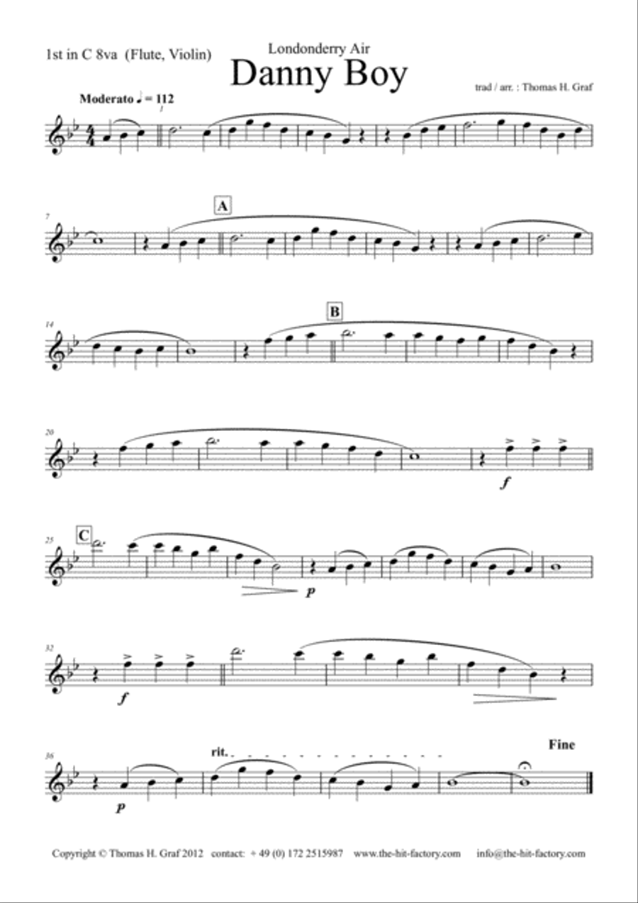 Danny Boy - Londonderry Air - School Band School and Community scores gallery preview page 6