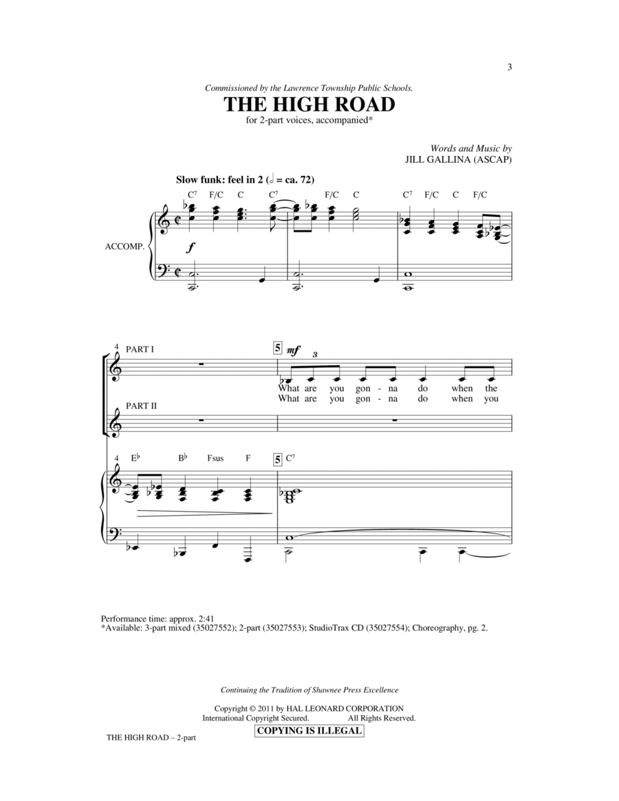 The High Road 2-Part scores gallery preview page 1