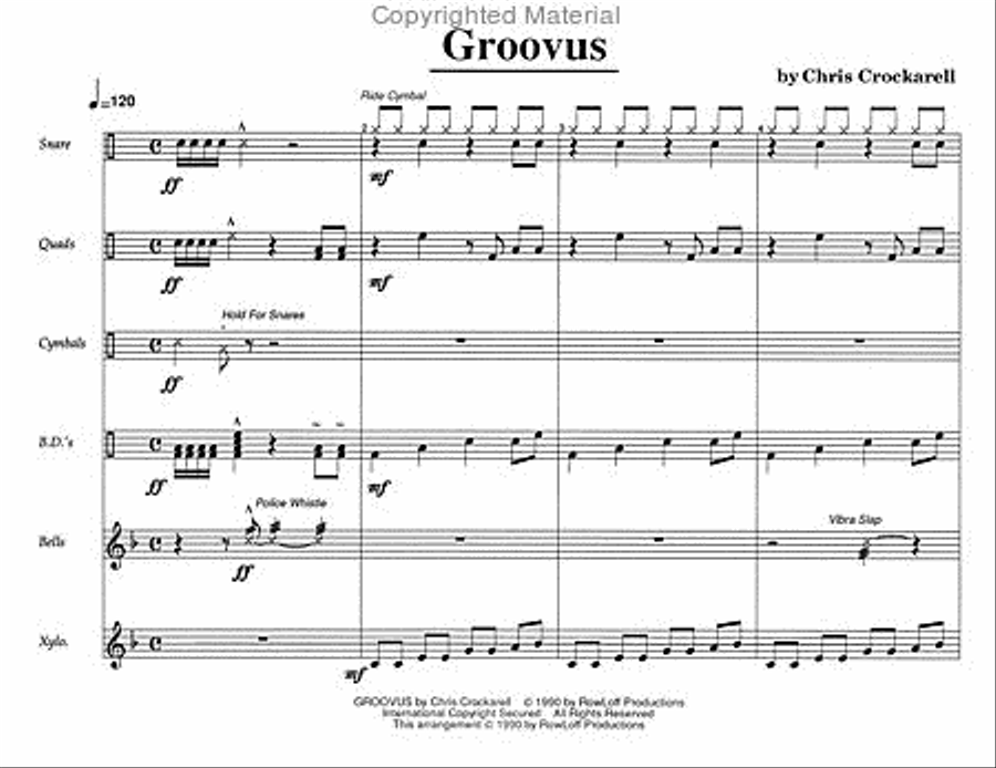 Groovus Groovus Percussion Ensemble scores gallery preview page 3