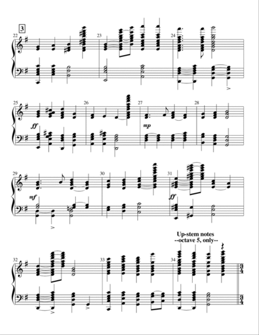 Thanksgiving Blessings Handbell Choir scores gallery preview page 3