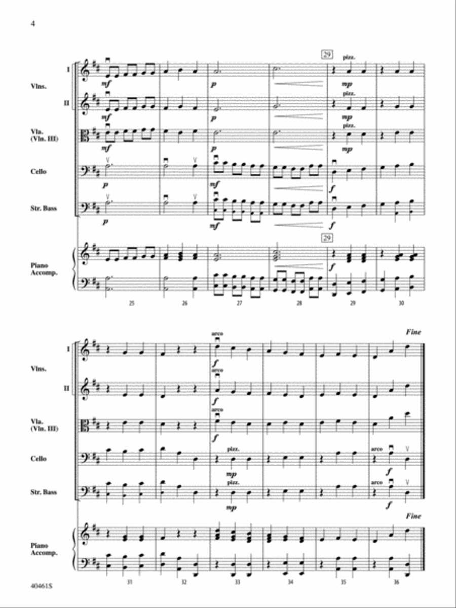 Chins and Pins: Score Chins and Pins: Score String Orchestra scores gallery preview page 4