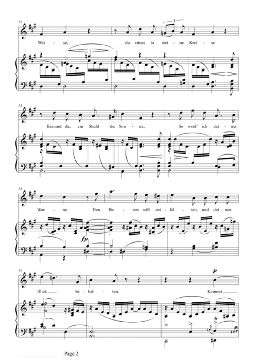 Schumann-Die Blume der Ergebung,Op.83 No.2 in A Major