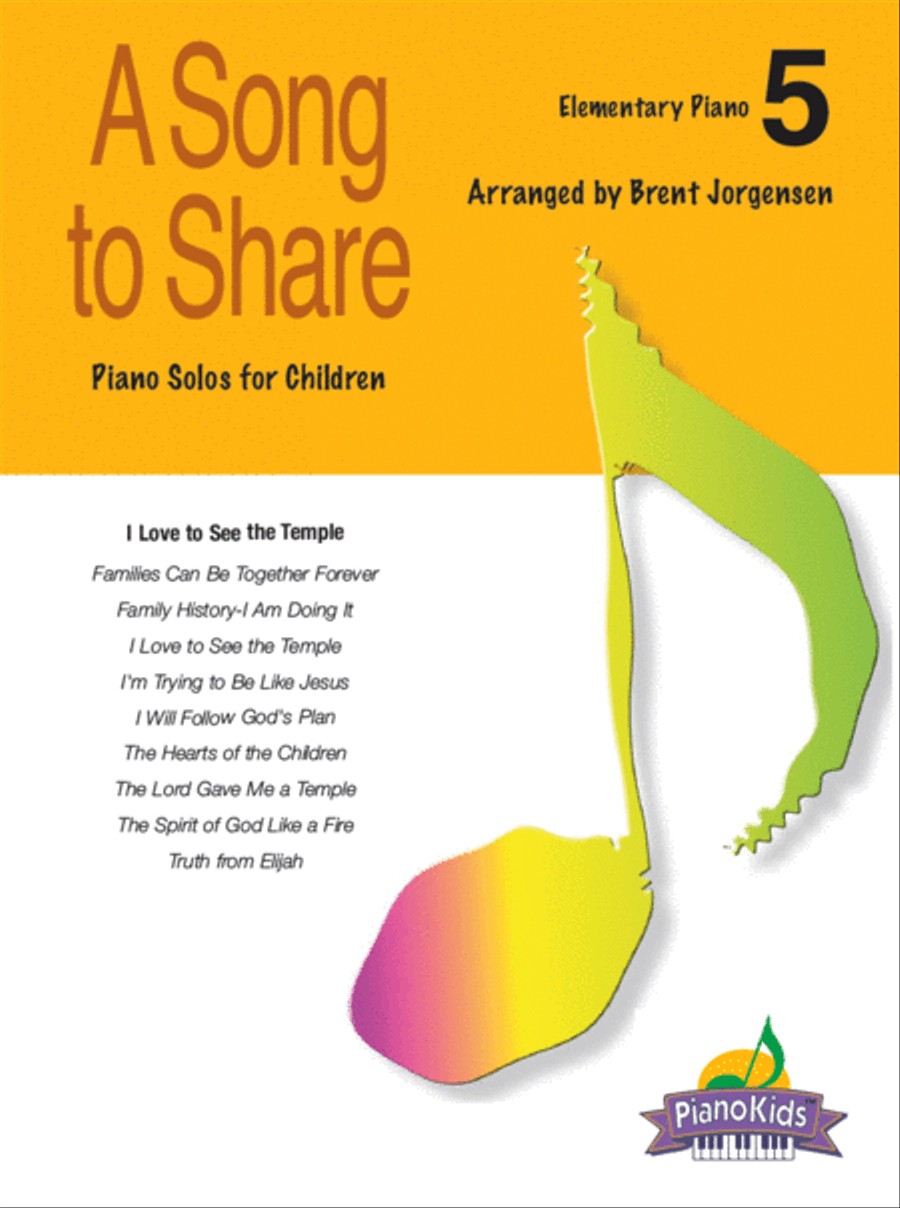 A Song to Share - Vol 5 - Elementary Piano Piano Solo scores gallery preview page 1
