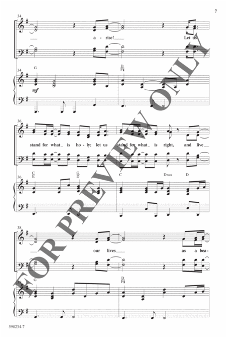 Let the Church Arise - Anthem Choir scores gallery preview page 7