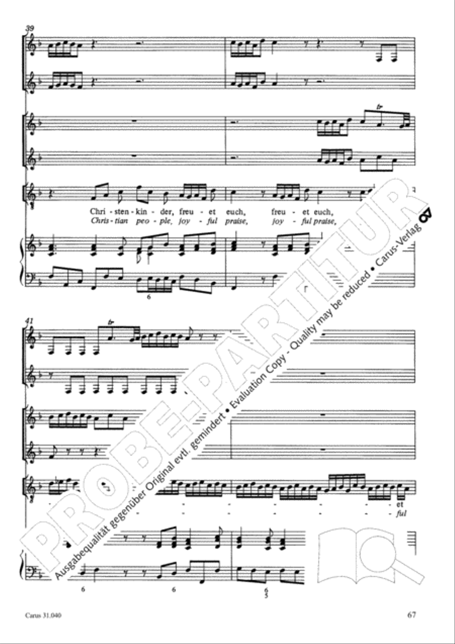 Christ was manifested for this purpose (Dazu ist erschienen der Sohn Gottes) ATB scores gallery preview page 68
