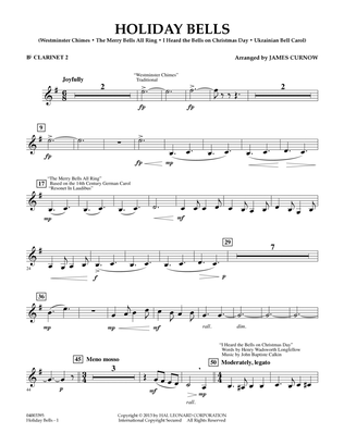 Holiday Bells - Bb Clarinet 2