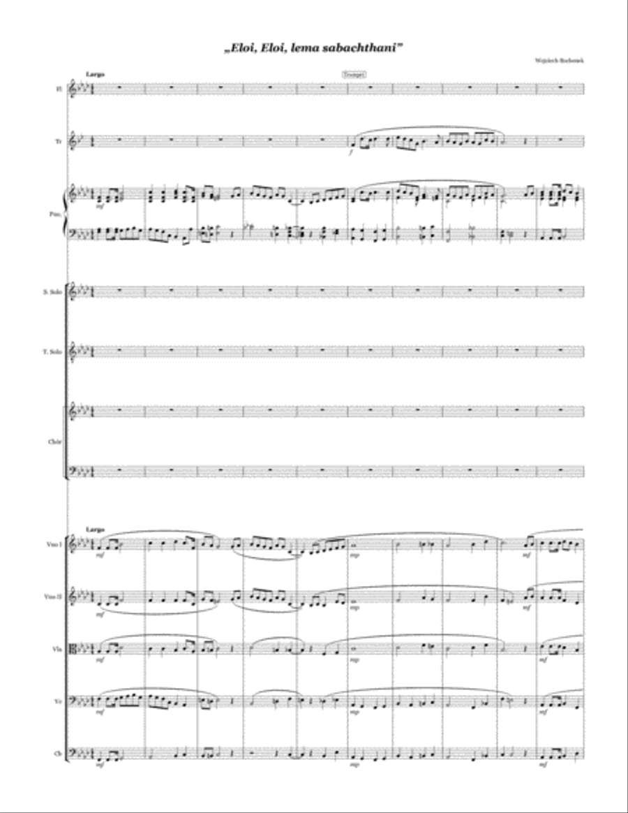Eloi, Eloi, lema sabachthani (Oratorium na Wielki Post) Chamber Orchestra scores gallery preview page 4