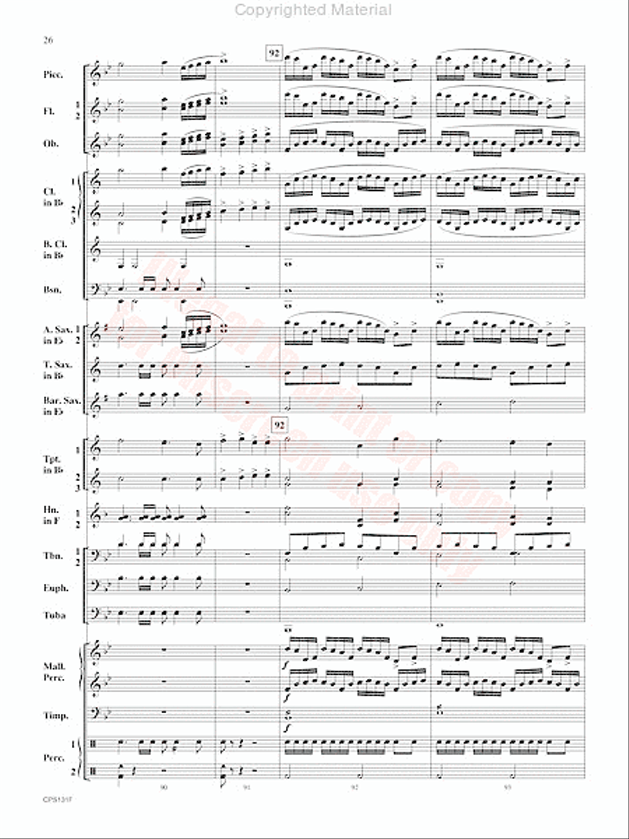 Crown and Scepter Concert Band scores gallery preview page 27