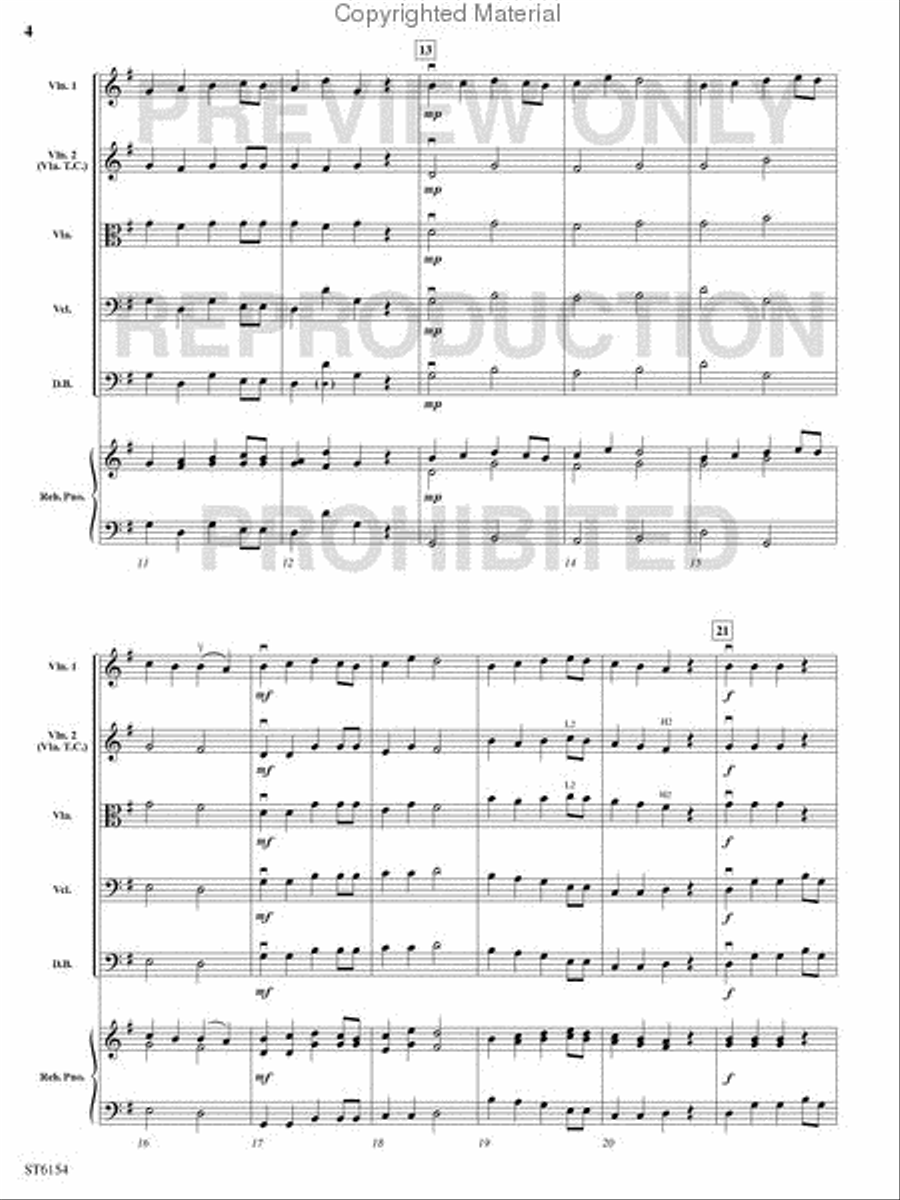 Il est ne, le divin enfant String Orchestra scores gallery preview page 3