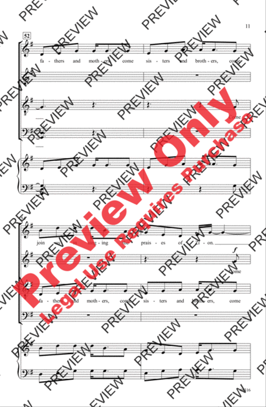 Zion's Walls Zion's Walls 4-Part scores gallery preview page 11