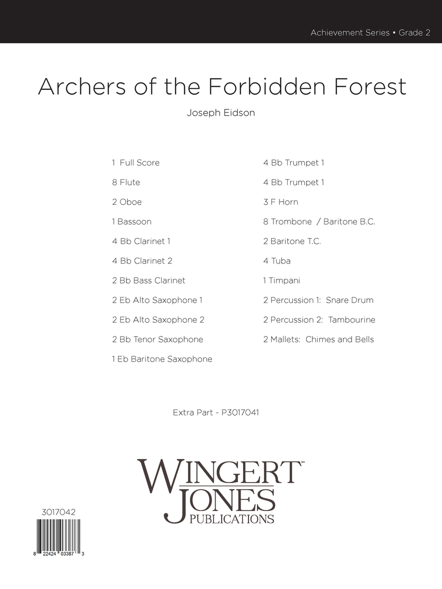 Archers of the Forbidden Forest (Score)