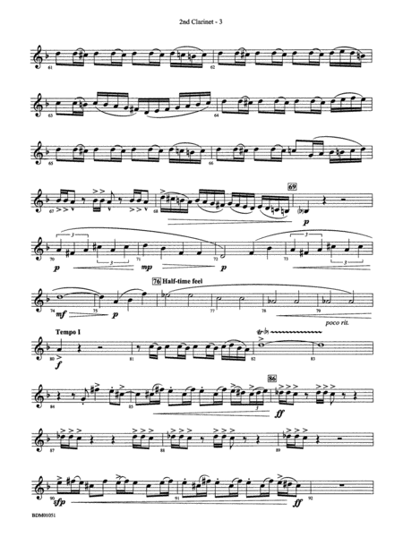 Royal Canadian Sketches: 2nd B-flat Clarinet
