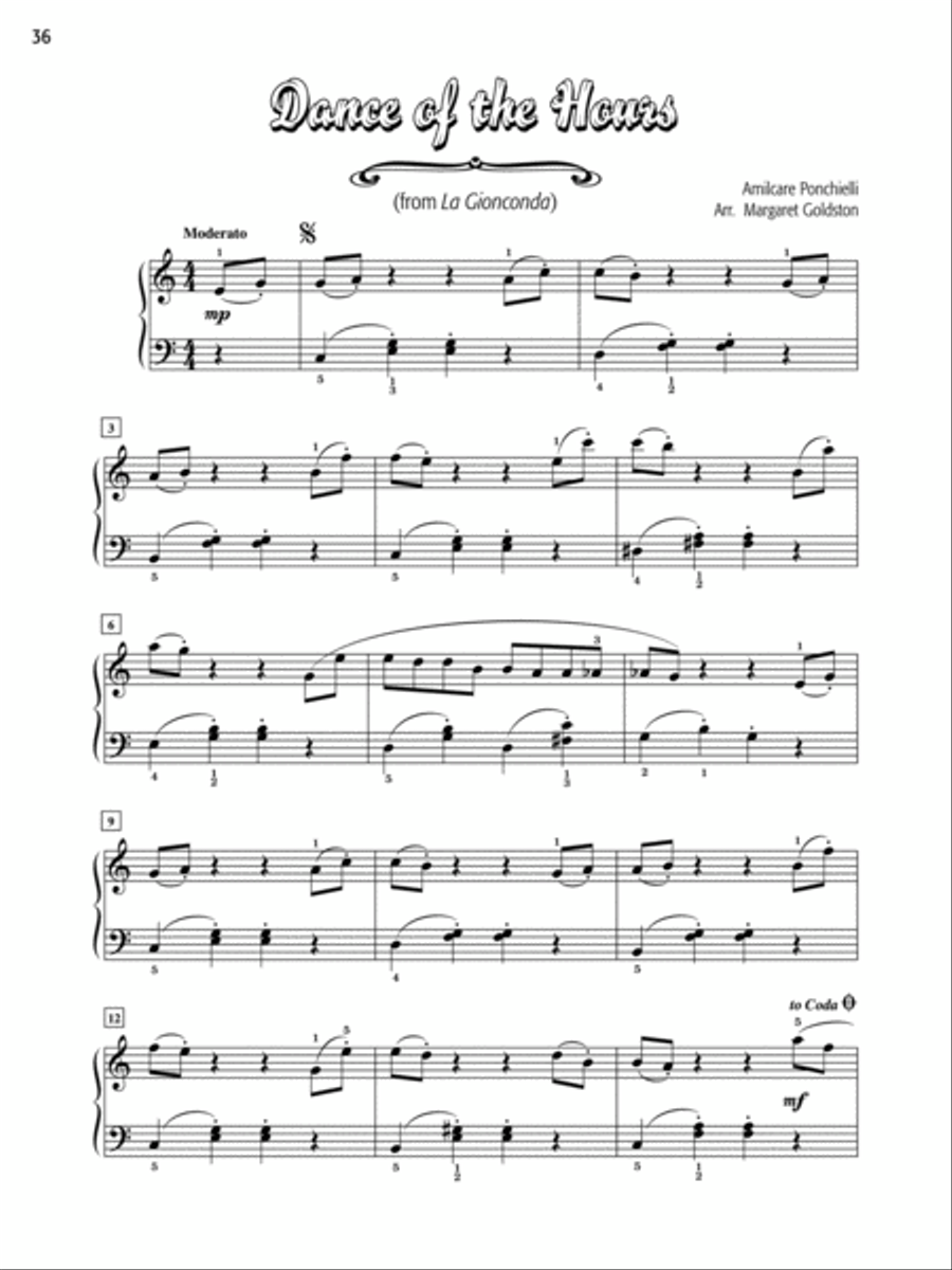 A Night at the Ballet Easy Piano scores gallery preview page 4