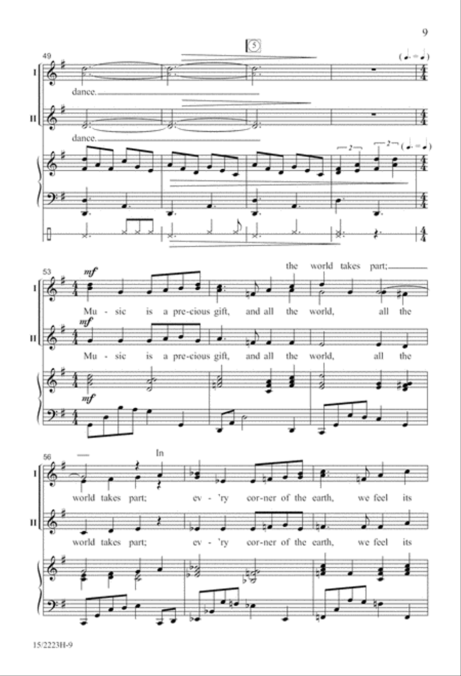 We Sing, We Dance! SSA scores gallery preview page 10