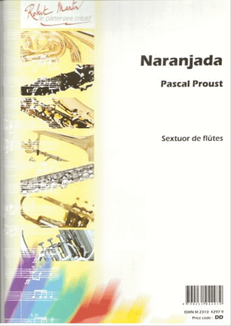 Naranjada, 6 flûtes Piano Accompaniment scores gallery preview page 1