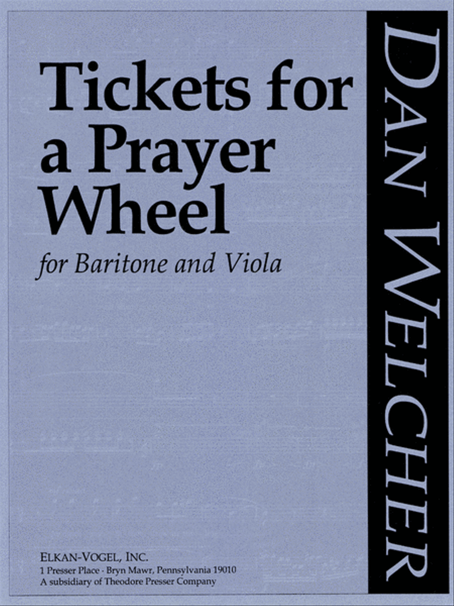 Tickets for A Prayer Wheel Chamber Music scores gallery preview page 1
