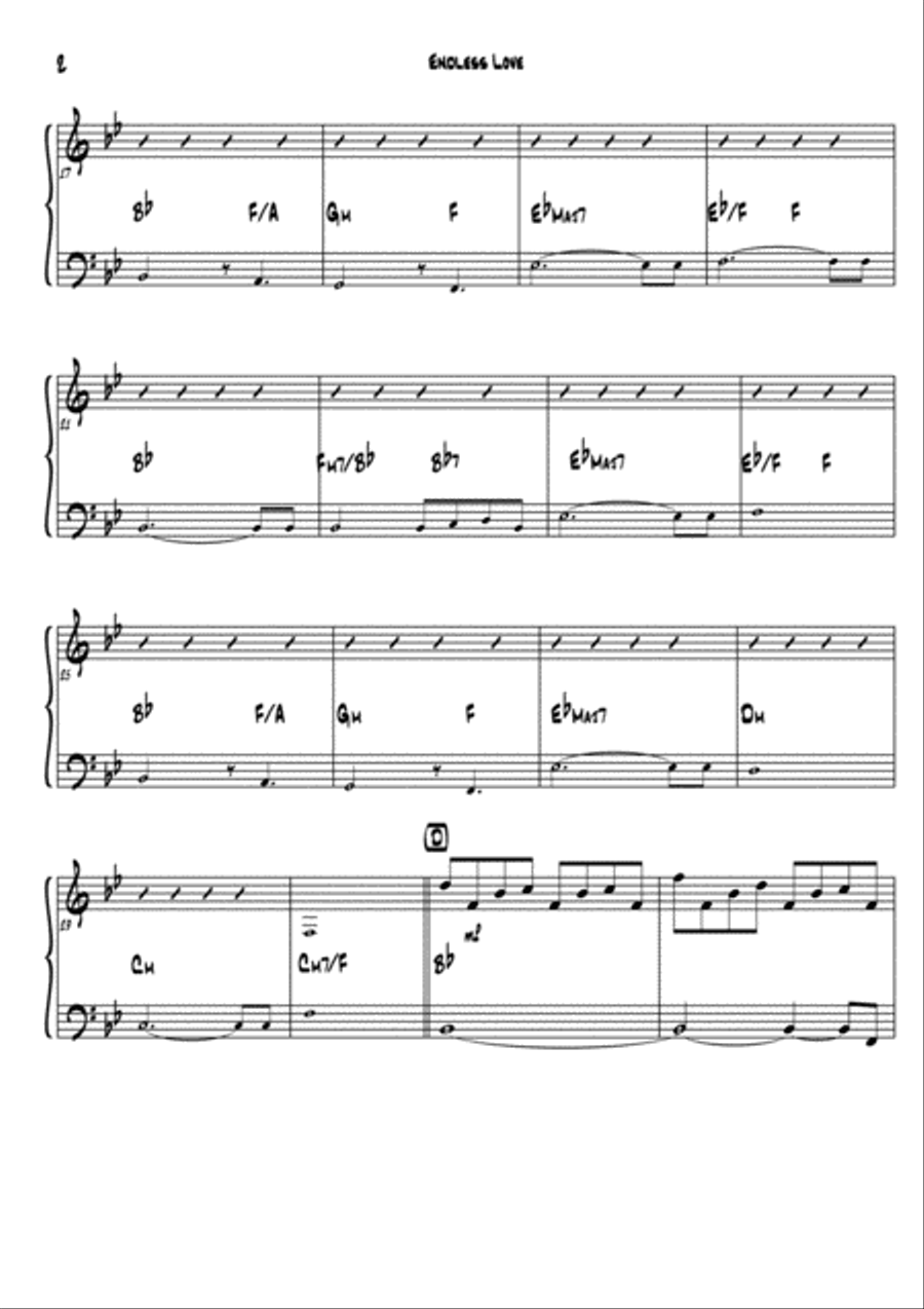 Endless Love Endless Love Large Ensemble scores gallery preview page 6