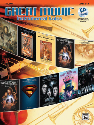 Book cover for Great Movie Instrumental Solos - Trumpet (Book & CD)