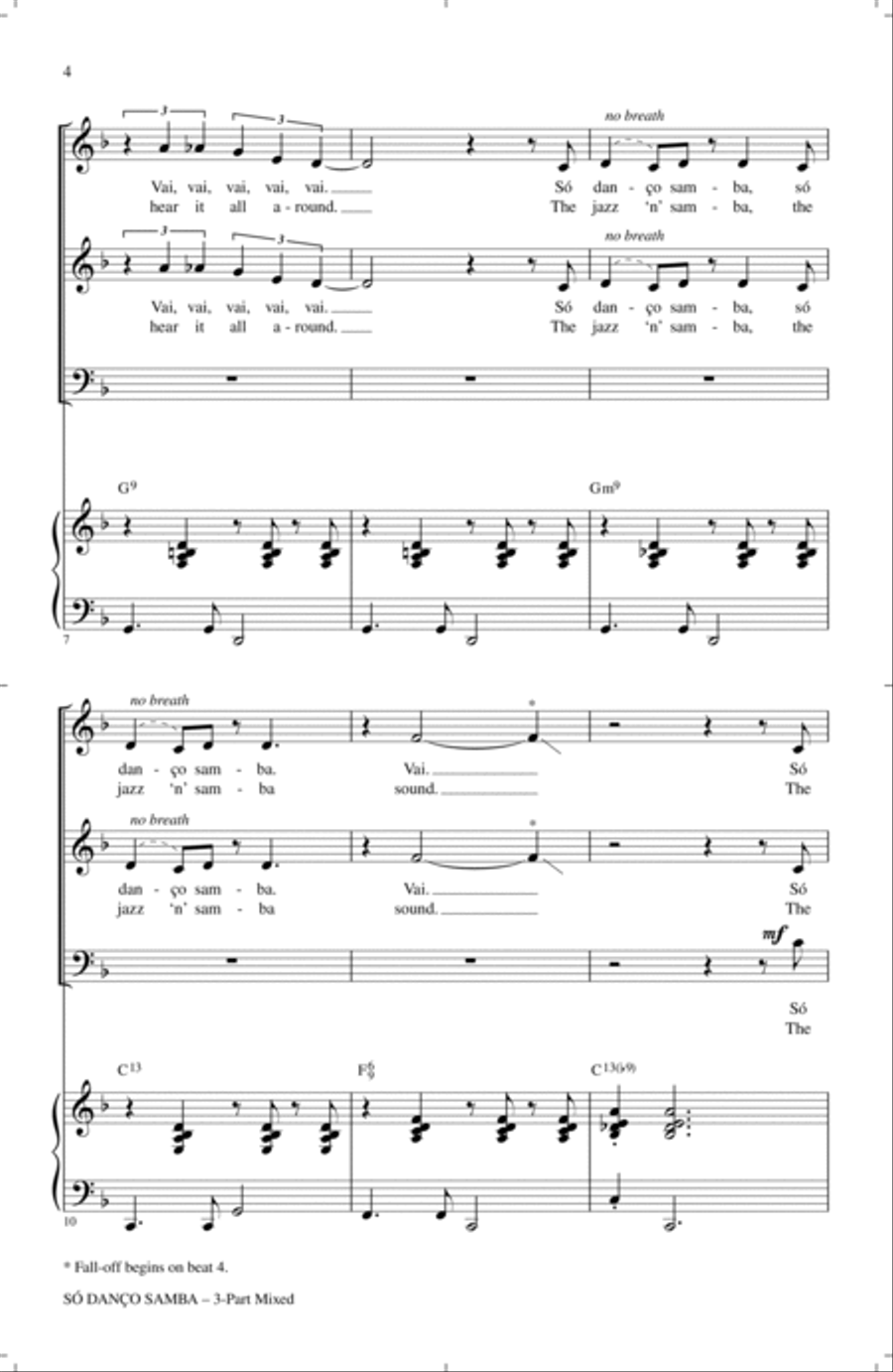 So Danco Samba (Jazz 'N' Samba) 3-Part scores gallery preview page 2
