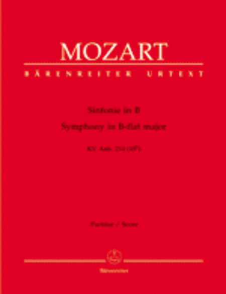 Symphony B flat major, KV Anh. 214 (45b)