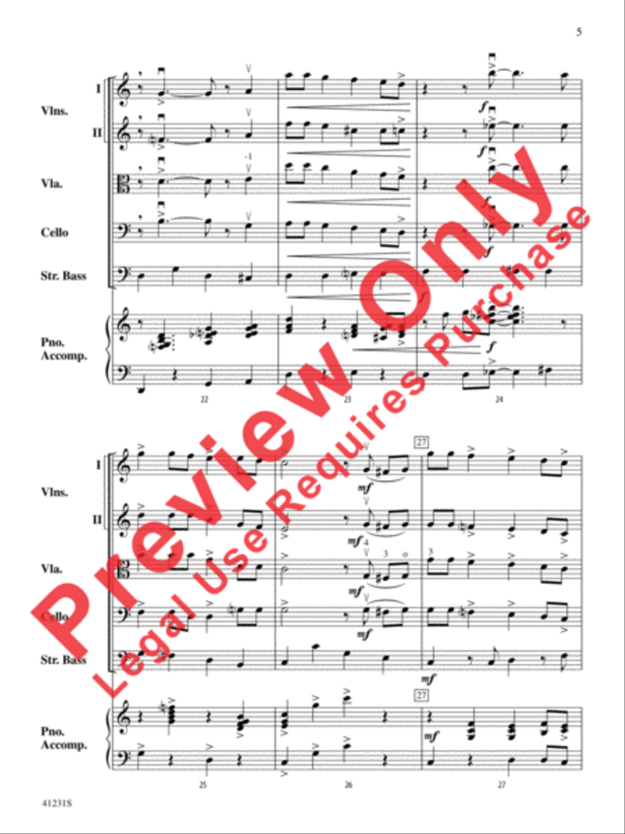 Let It Snow! Let It Snow! Let It Snow! String Orchestra scores gallery preview page 6