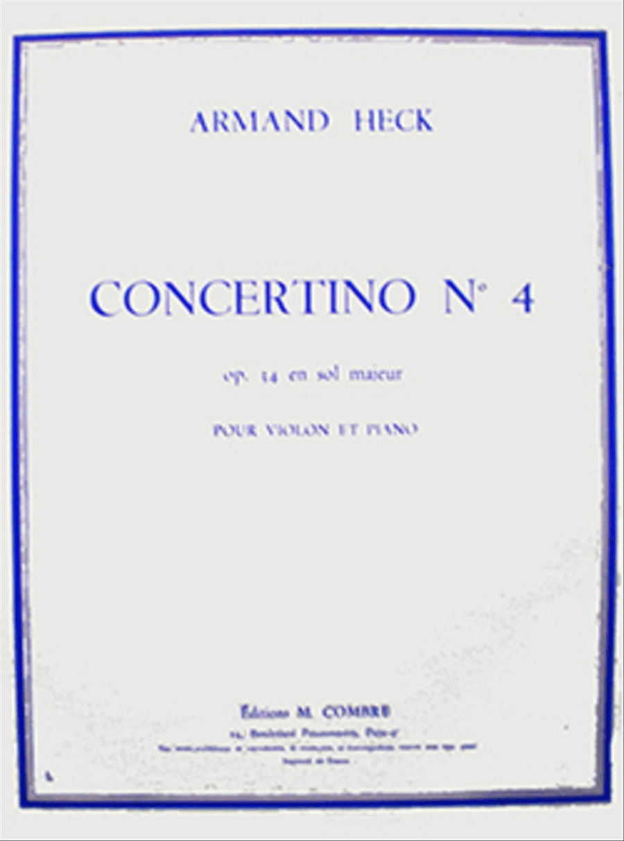 Concertino No. 4 sol maj. Op. 34