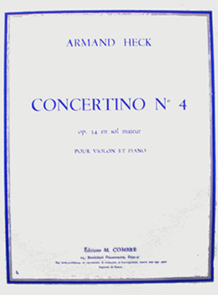 Concertino No. 4 en Sol maj. Op. 34